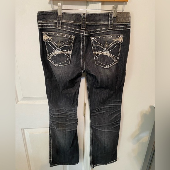 Silver McKenzie slim bootcut jeans black grey size 32 x 32 NWOT - Picture 1 of 9